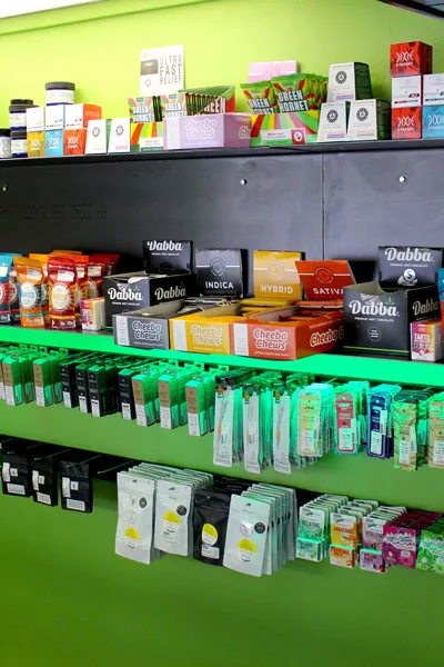 Naturita Green Room cannabis dispensary interior